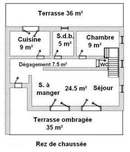 Plan du Rez-de-chausse